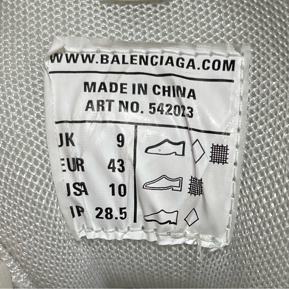 BALENCIAGA Track Mens Sneaker - White/White - Sz - 10 .US / 43 .EU - Picture 9 of 10